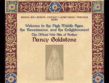 Tablet Screenshot of nancygoldstone.com